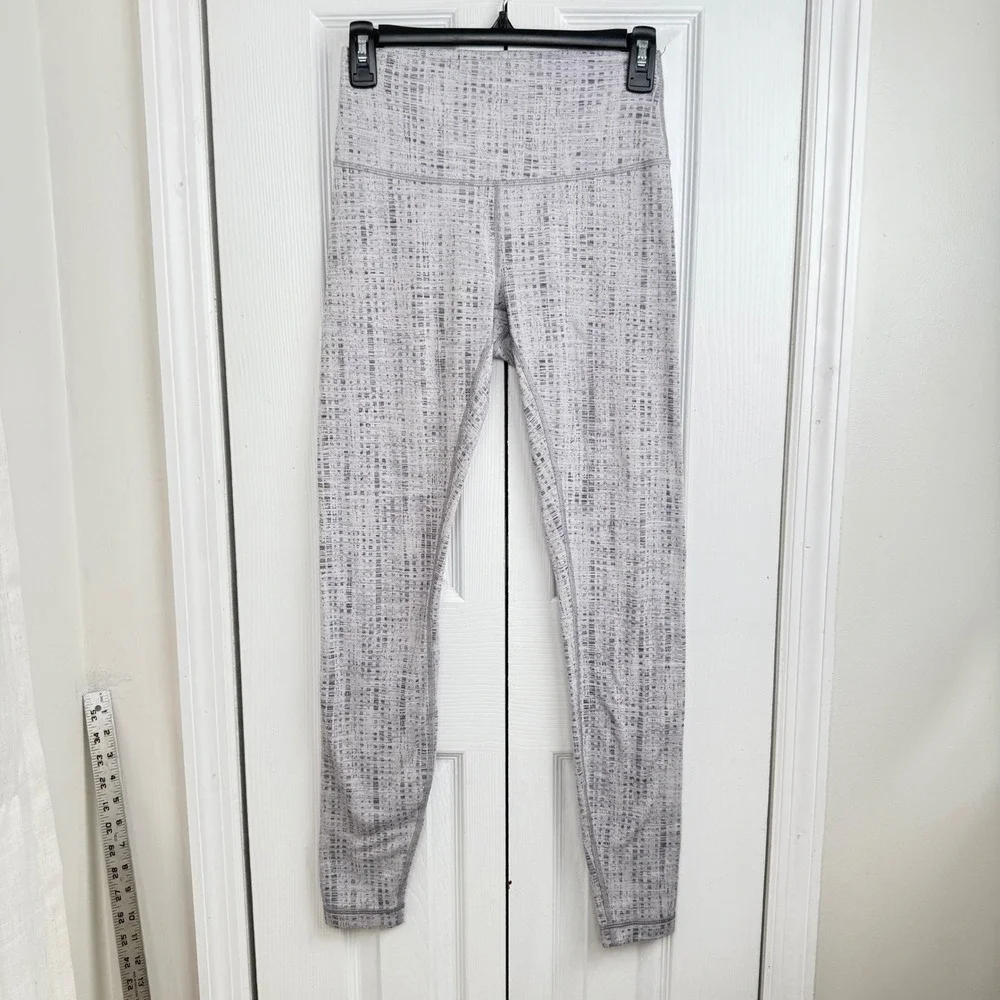 Lululemon Align Gray‎ Space Dye Leggings Size 6 High Rise